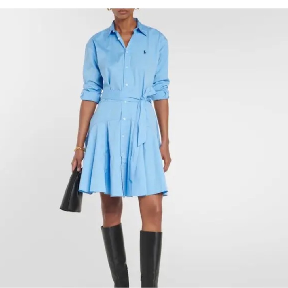 Polo by Ralph Lauren Logo Button Down Shirt Dress